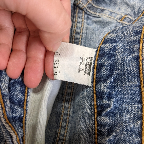 (31) vtg 90s high waisted slim fit levi's made in isa jeans - Picture 3 of 5